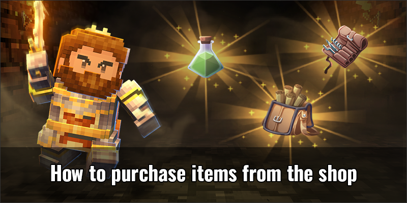 How to purchase items from the shop